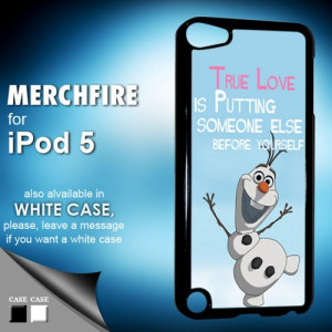 TM 414 Olaf quote frozen Disney (2) Ipod 5 Case