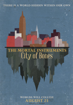 art tmi movie poster the mortal instruments minimalist Cassandra Clare ...