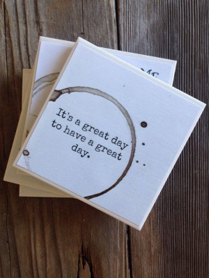 Inspiring Quotes for Coffee Lovers Coaster Set on Etsy, $25.00