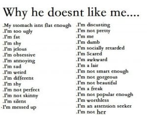 Why he doesn't like me.. | via Tumblr