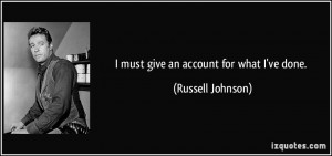 More Russell Johnson Quotes