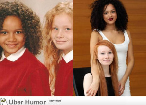 These two women are twins; biological sisters parented by white father ...