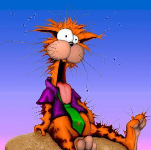 ... real life version this guy i give you bill the cat from bloom county
