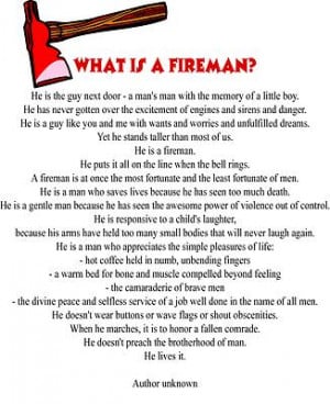 Firefighter Poems And Quotes