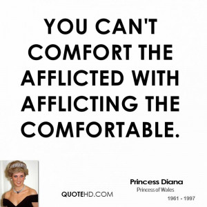 You can't comfort the afflicted with afflicting the comfortable.
