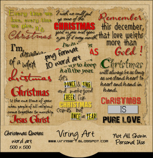 Christmas Quotes: WordArt