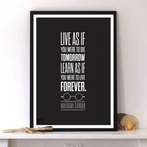 Gandhi quote print on Etsy by LabNo4