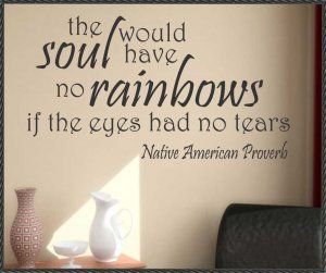 Vinyl Wall Quote Native Proverb Soul Rainbows http://tstormgraphics ...