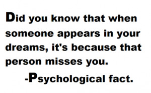 When Someone Appears In Your Dream, That Person Misses You: Quote ...