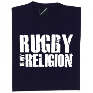 Womens Rugby Quotes Rugby is my religion womens