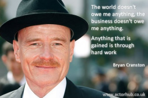 Inspirational and Motivational Quote from Actor Bryan Cranston