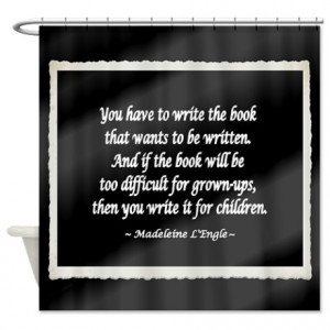 Author Gifts > Author Bathroom Décor > L'Engle Quote Shower Curtain