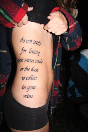 Side quote tattoos for girls11037