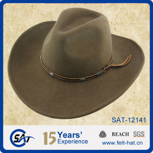 ... > Cowboy Hats > Factory wholesale fashion wool felt cowboy hats