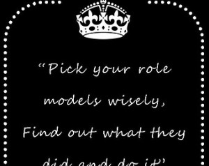 Instant Download - Lana Del Rey Quote Print - Pick your role models ...