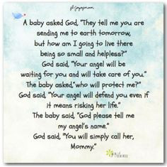 Baby Asked God They Tell Me You Are Sending Me To Earth Tomorrow But ...