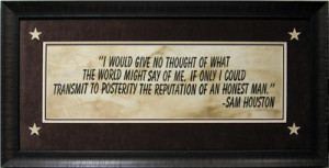 Quotes by Sam Houston