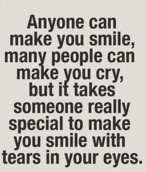 love quotes – anyone can make you smile, many people can make you ...
