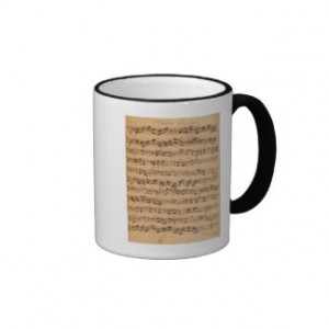 The Brandenburger Concertos, No.5 D-Dur, 1721 Ringer Coffee Mug