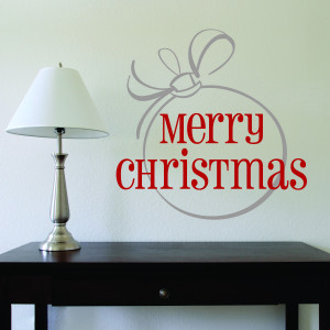 Merry Christmas Large Ornament Wall Quotes™ Decal