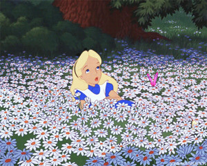 ... acid flowers Alice In Wonderland alice nature wonderland hallucinogen