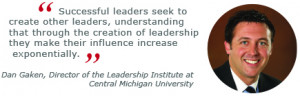 ... , Director of the Leadership Institute at Central Michigan University