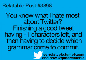 If you have a Twitter, you feel my pain! (and you should also follow ...