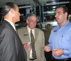 Mark Reed with J Richard Leyner Chairman of the Board and Robert