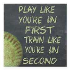In First Fastpitch Softball Motivational Sticker for