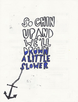 Illustration lyrics pop punk the wonder years anchor positive twy ...