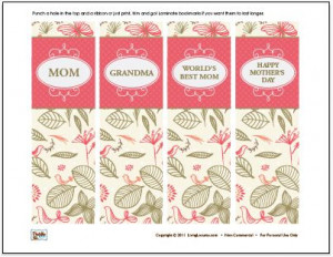free mother's day bookmarks printable (including on for grandma) plus ...