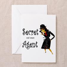 Secret (real estate) Agent Greeting Cards (Pk of 2 for