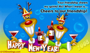Funny Happy New Year Greeting Card for Orkut Scrap