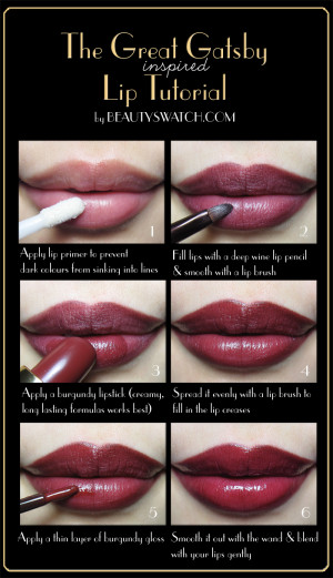 The Great Gatsby Inspired Lip Tutorial