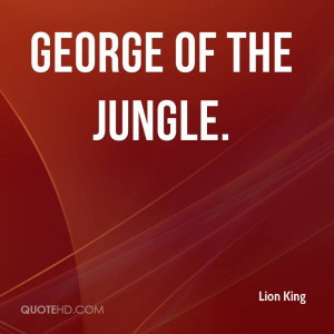 george of the jungle lion king