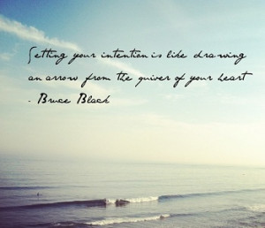 Setting Intentions