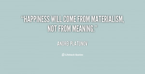 Quotes About Materialism
