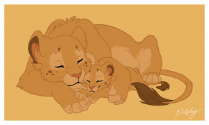 Lioness and Cub by DolphyDolphiana