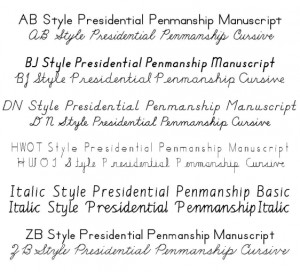 presidential penmanship is a supplemental handwriting skills program
