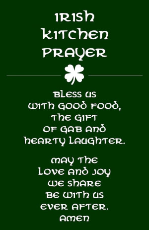 Irish Kitchen Prayer Digital Art