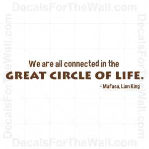 ... -Mufasa-Circle-of-Life-Disney-Wall-Decal-Vinyl-Art-Sticker-Quote-G04