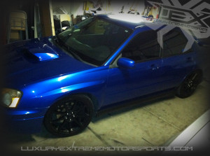Subaru WRX Blue Paint
