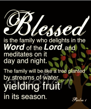 Blessed Family Quotes Blessed is the family.
