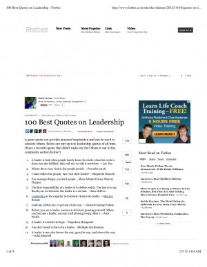 100 best quotes on leadership forbes