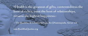 Buddha Quotes Health is the Greatest Gifft