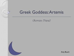 Artemis Goddess Symbol Bow And Arrow