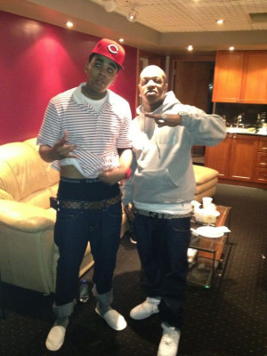Me and the Birdman thuggin at the Hit Factory