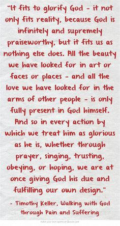 Christian Quotes Pain Suffering ~ Tim Keller Quotes on Pinterest | 82 ...