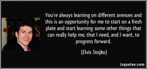 More Elvis Stojko Quotes