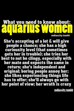 Aquarius Woman Quotes Aquarius women.